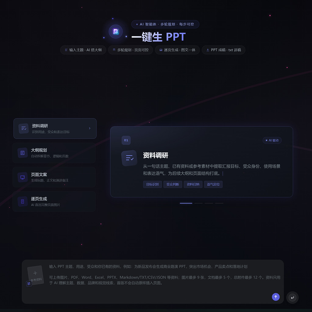 菁选灵创AI一键生成PPT与商业汇报文档